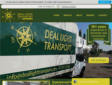 Tablet Screenshot of deallighttransport.com